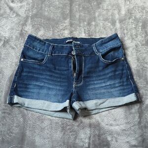 Wallflower Women's Dark Blue Jean Shorts